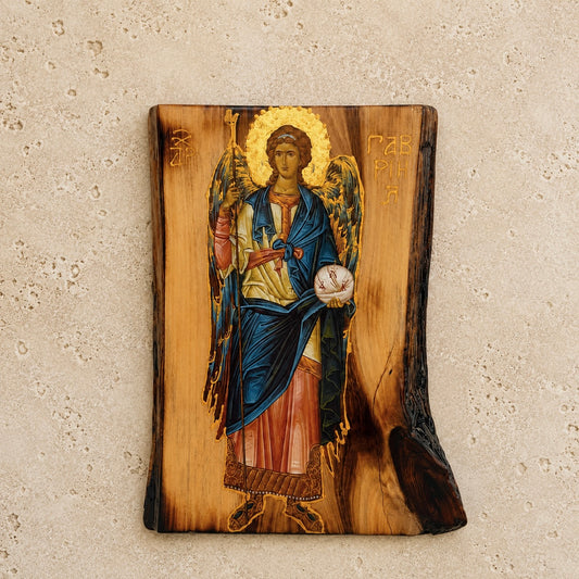 Archangel Gabriel Wooden Icon