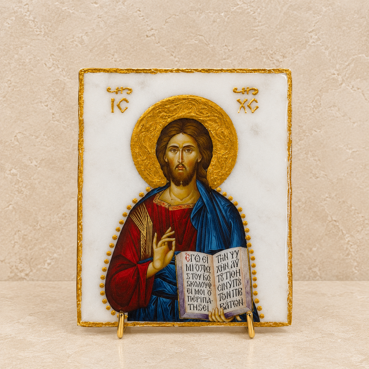 Jesus Marble Icon