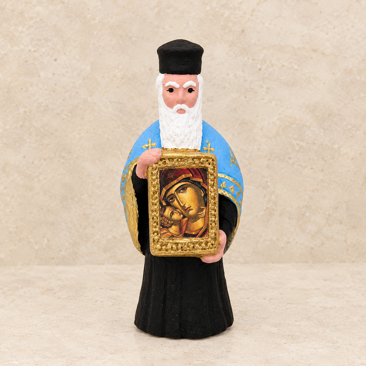 Priest Icon Ornament - Mary & Jesus