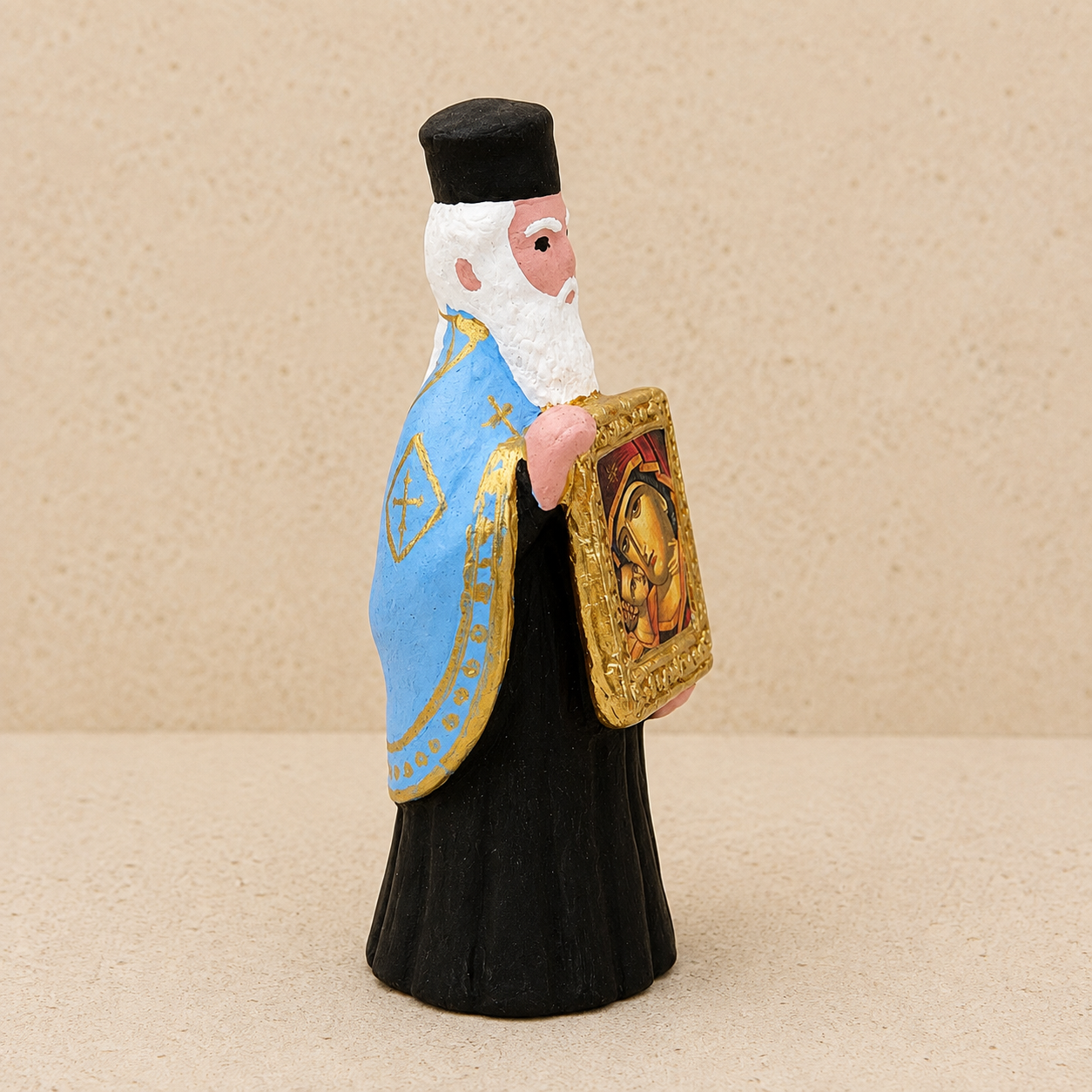 Priest Icon Ornament - Mary & Jesus
