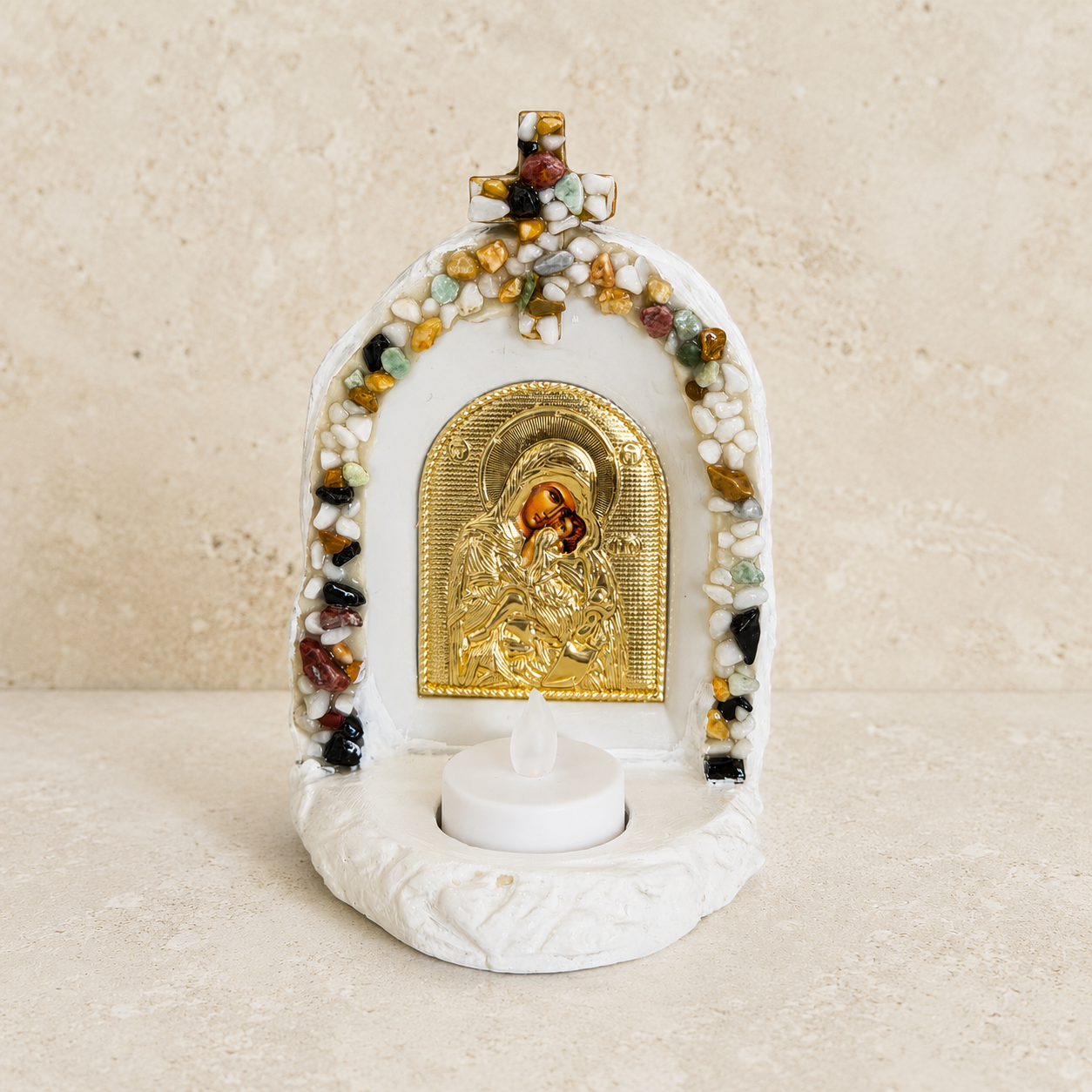 Ceramic Icon Alter Gemstone Chip