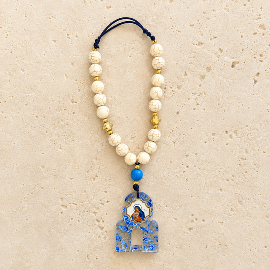 Blue Church Hanging Charm