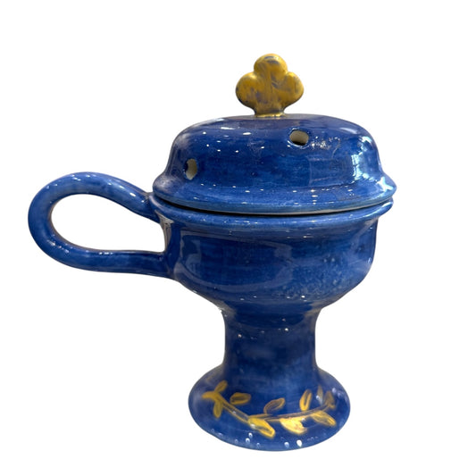 Incense Ceramic Burner Navy Blue