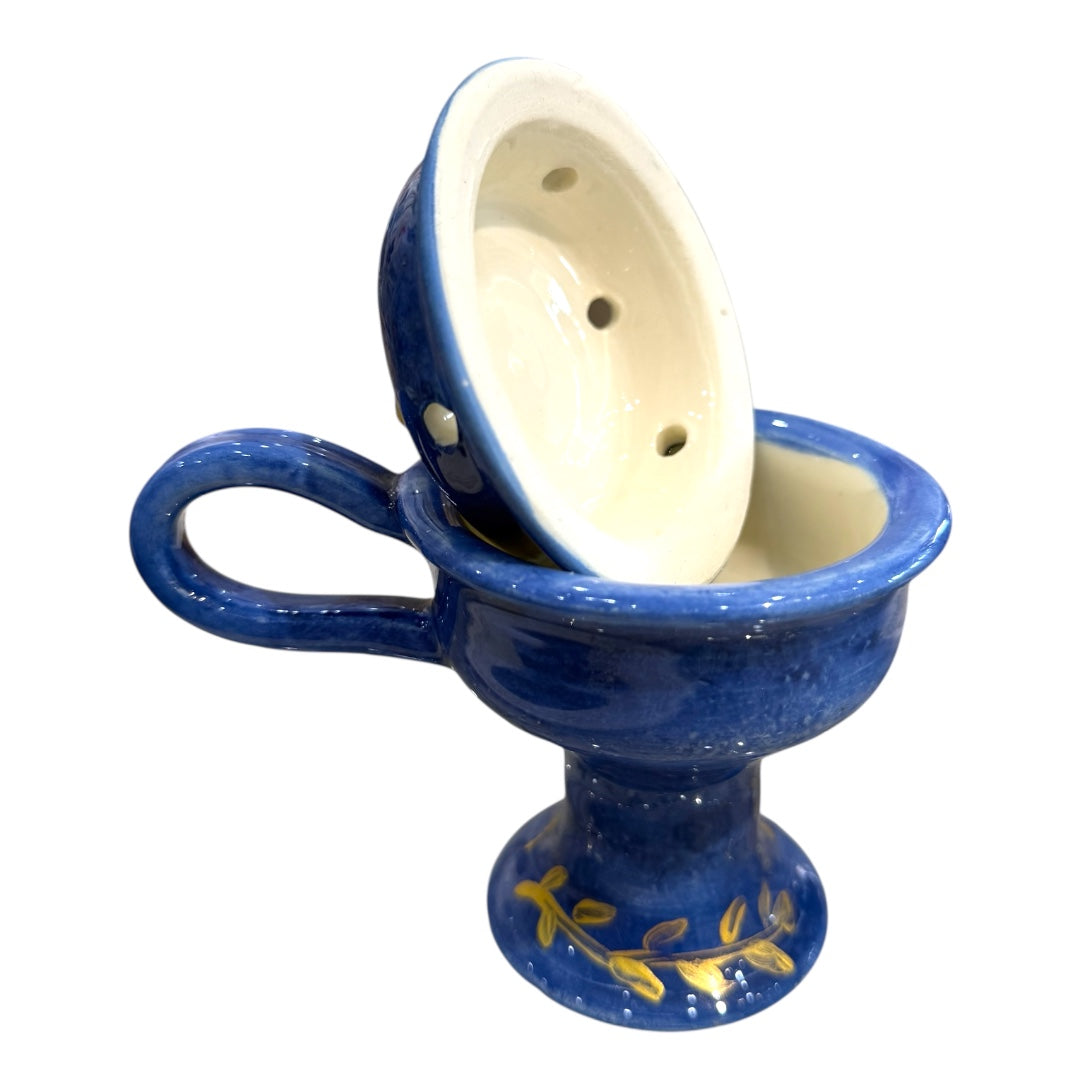 Incense / Kandili Ceramic Burner Navy Blue