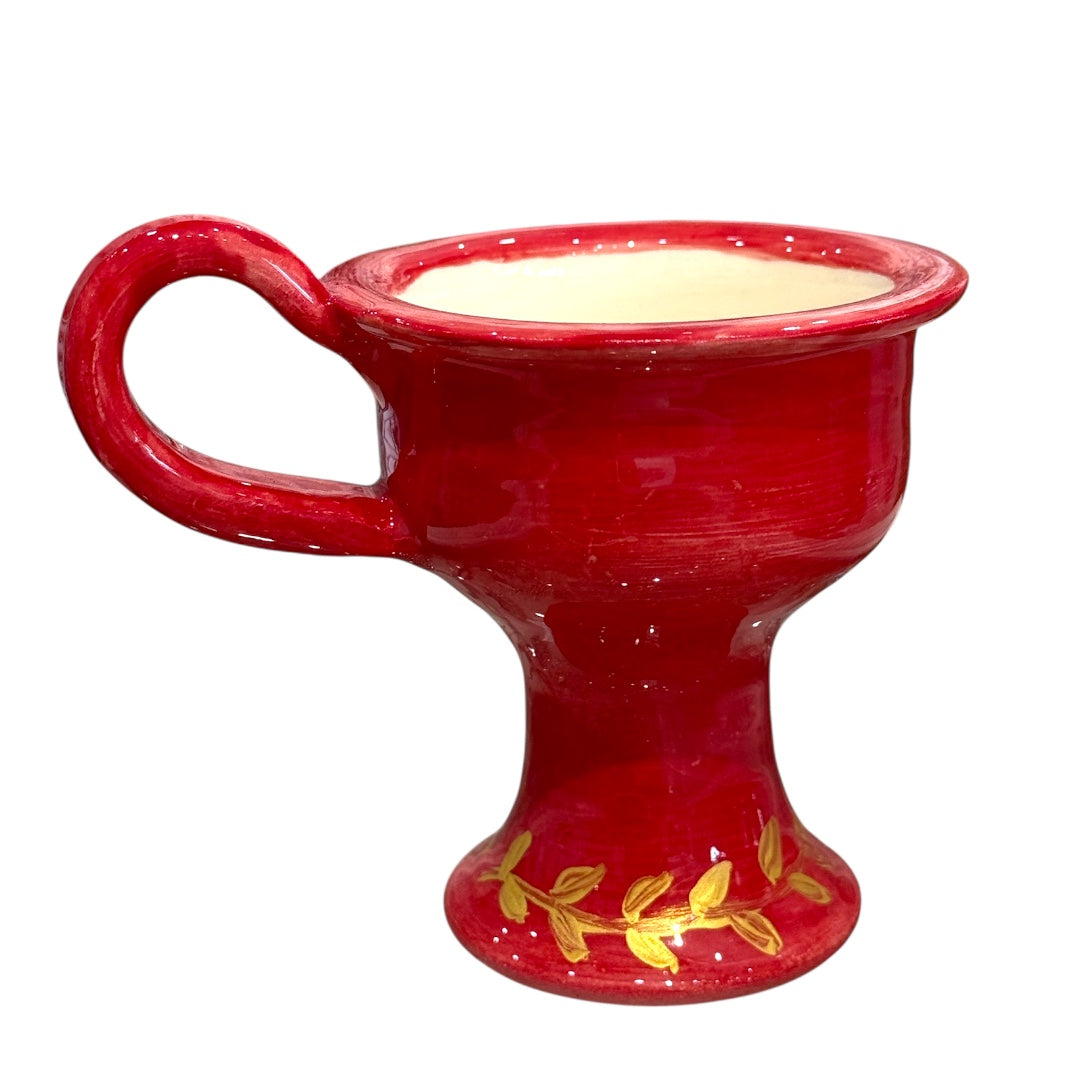 Incense / Kandili Ceramic Burner Red