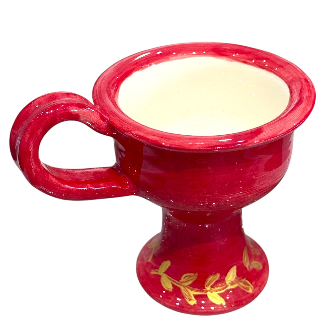 Incense / Kandili Ceramic Burner Red