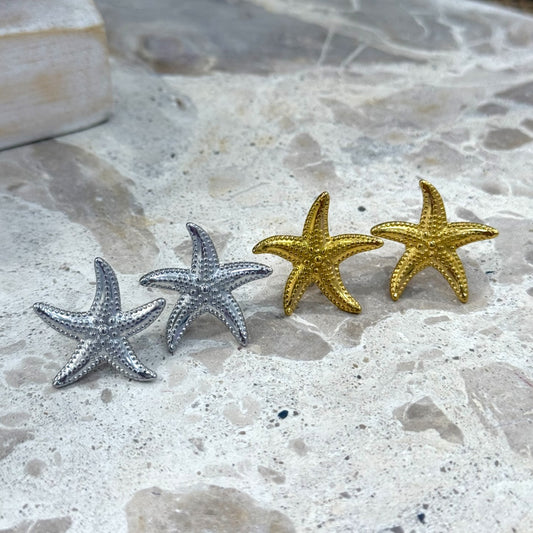 Star Fish Earrings Stainless Steel