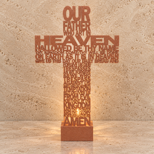 Our Father Cross - Copper