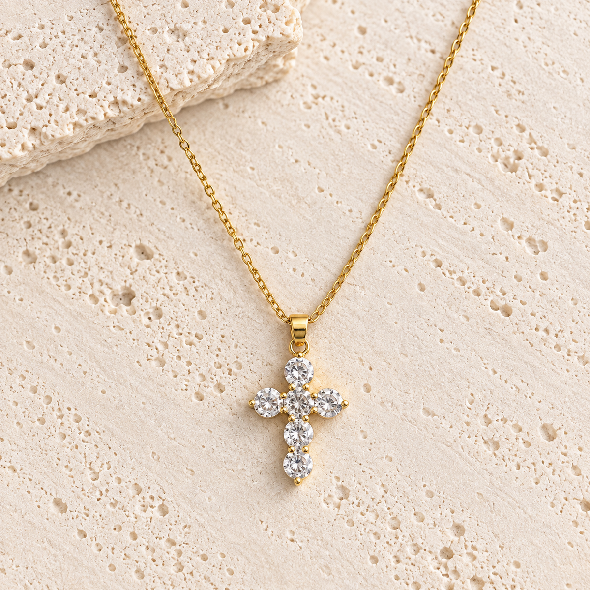 Crystal Cross Necklace