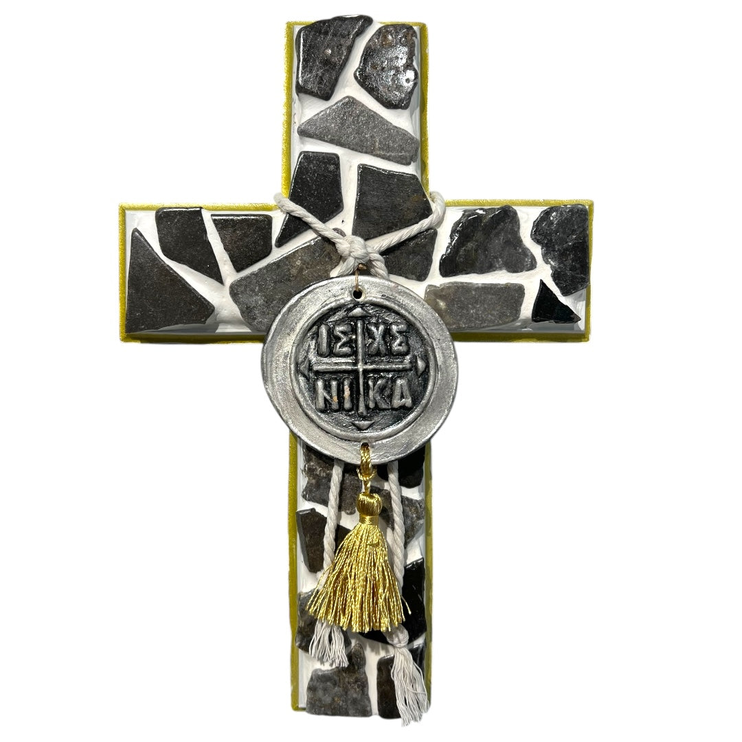 Charcoal Marble Cross