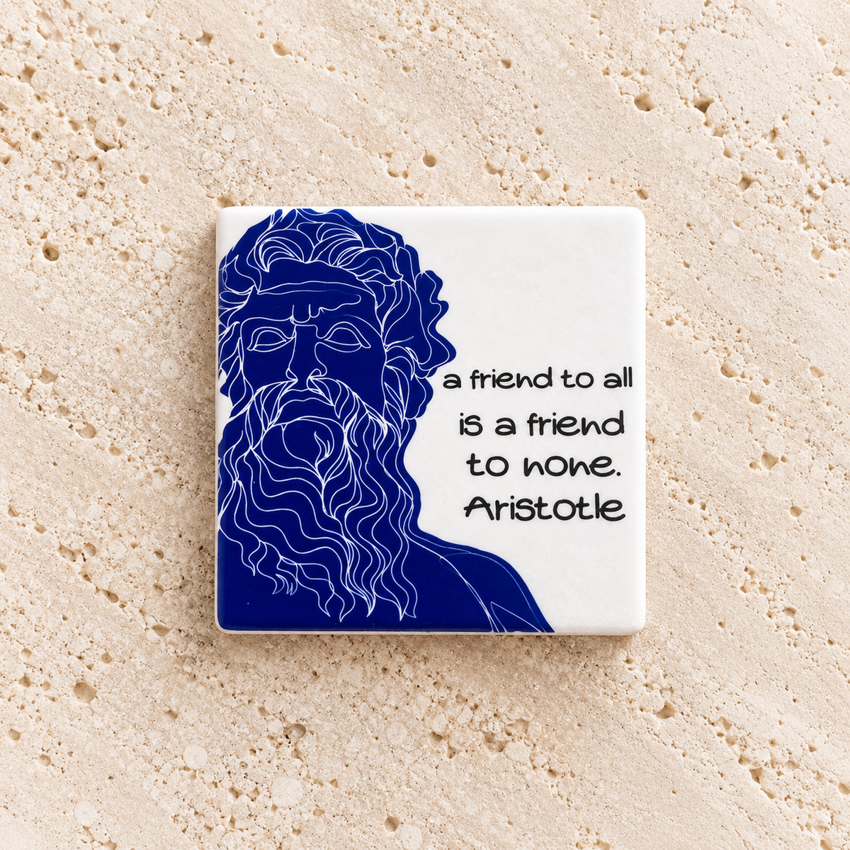 Aristotle Marble Coaster
