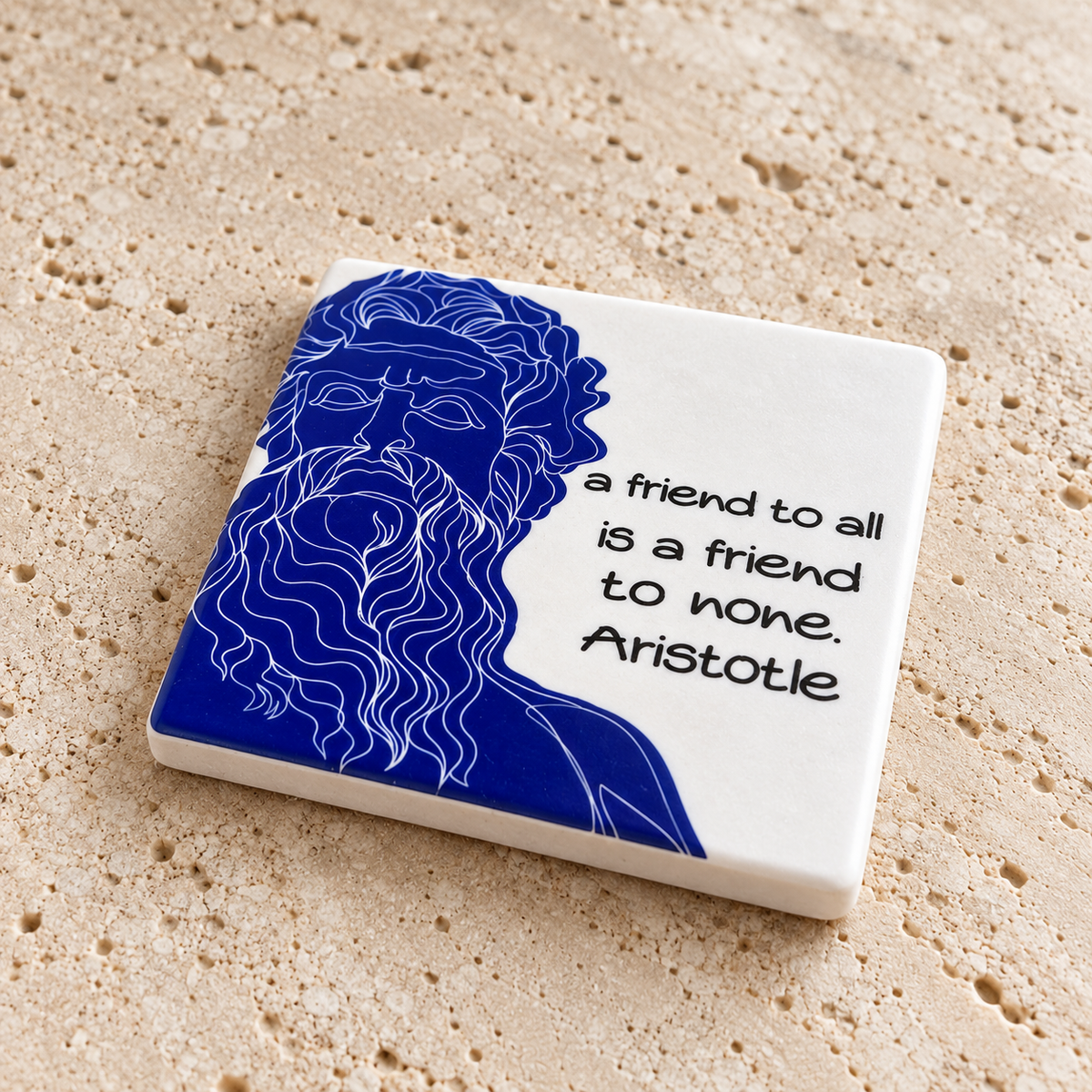 Aristotle Marble Coaster