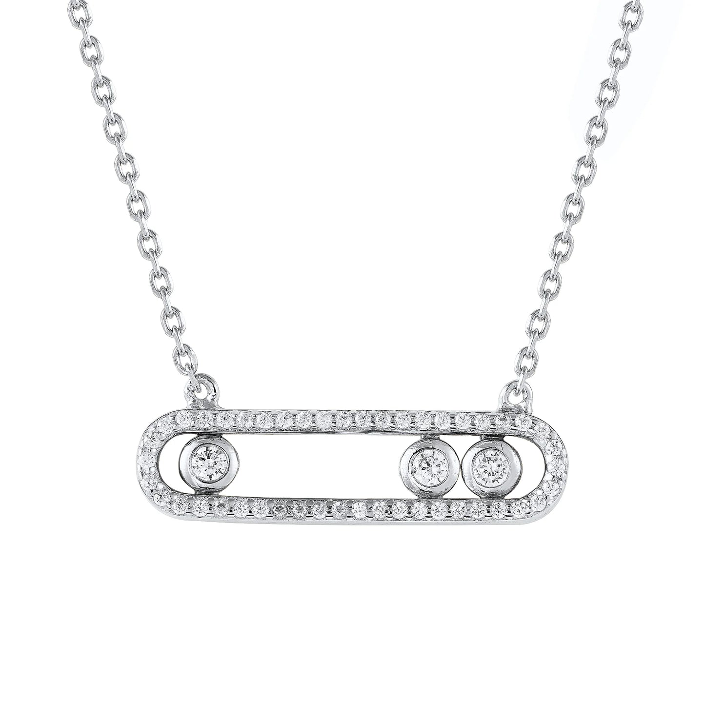 Leona Sliding Crystal Necklace