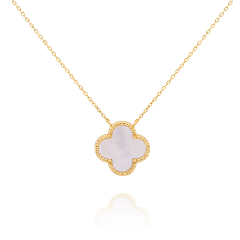 Mother Of Pearl Necklace Gold