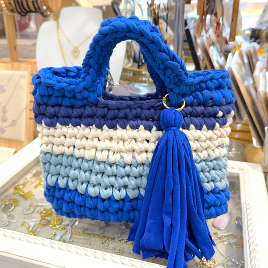 Hand-Crocheted Miniature Tote Bag