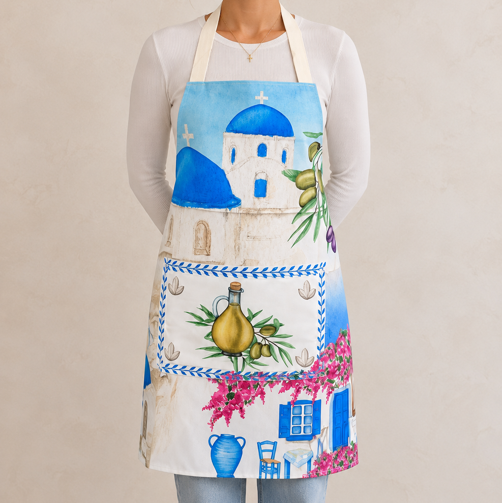 Santorini Days Apron