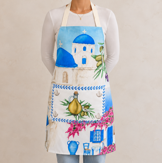 Santorini Days Apron