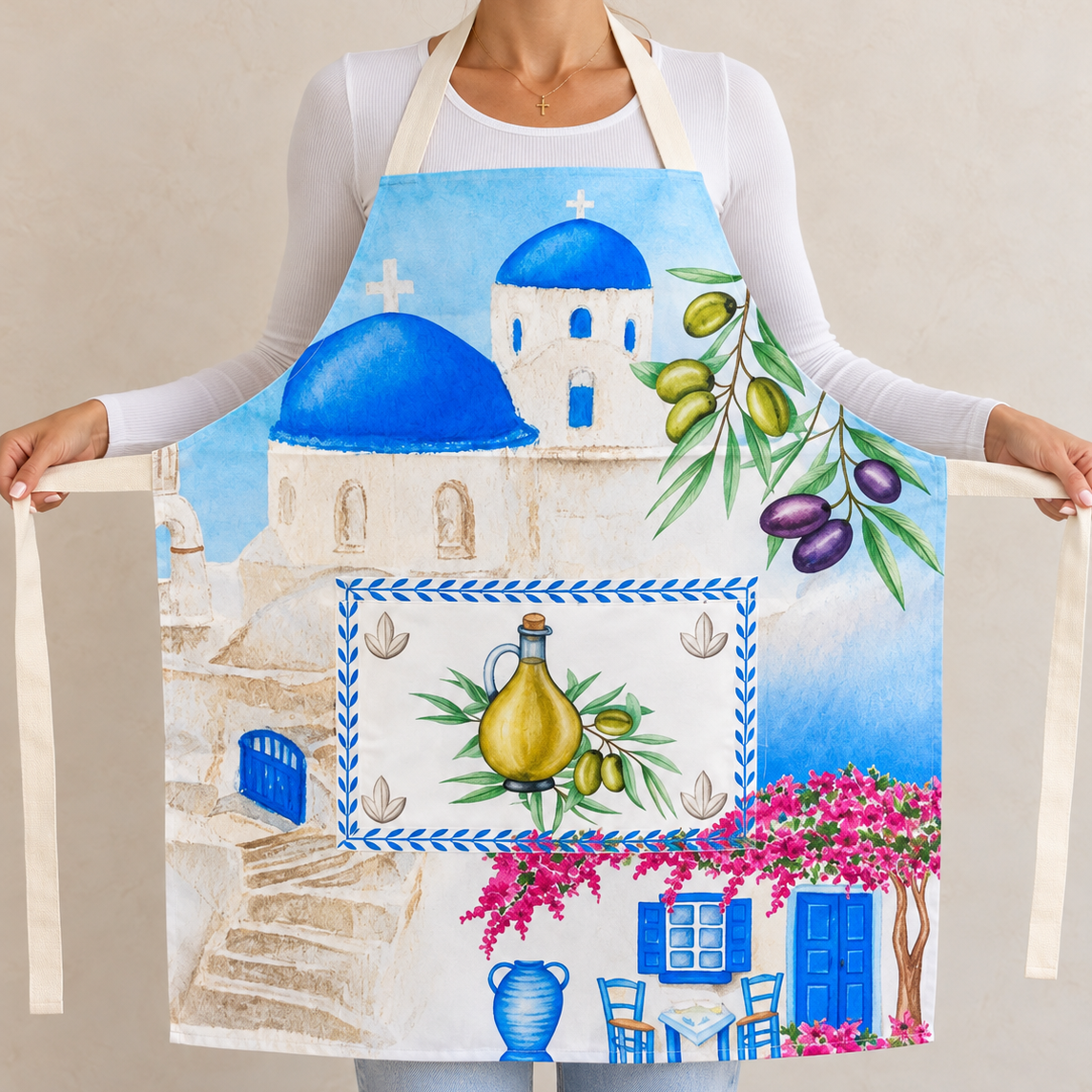 Santorini Days Apron