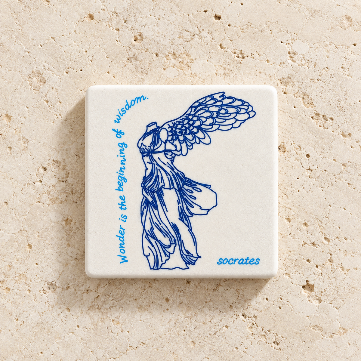 Socrates Mini Marble Coaster