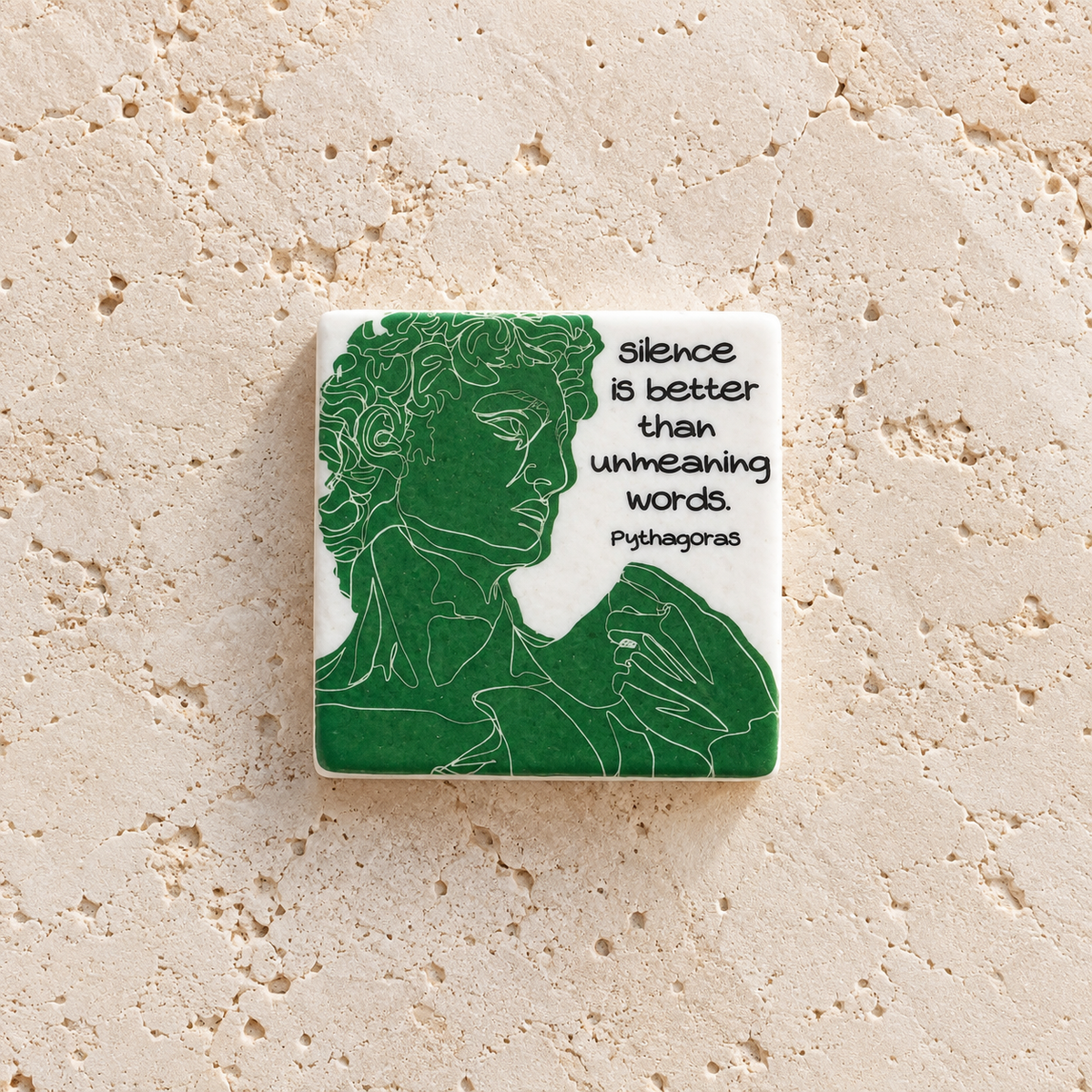 Pythagoras Marble Magnet
