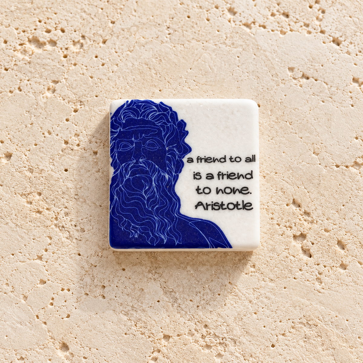 Aristotle Marble Magnet