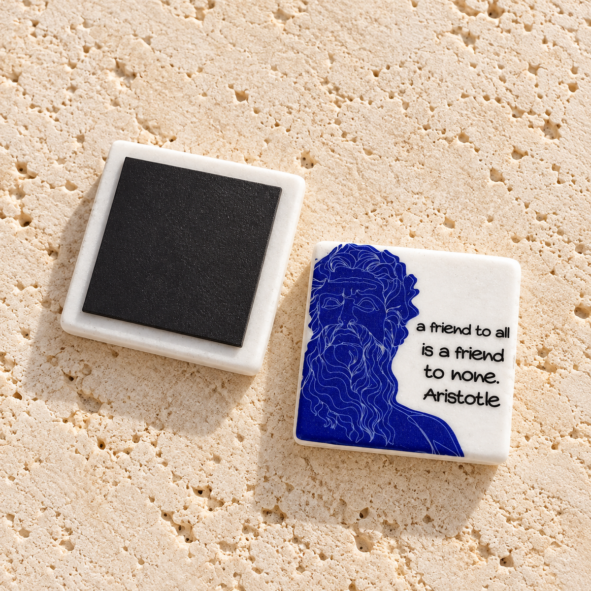 Aristotle Marble Magnet