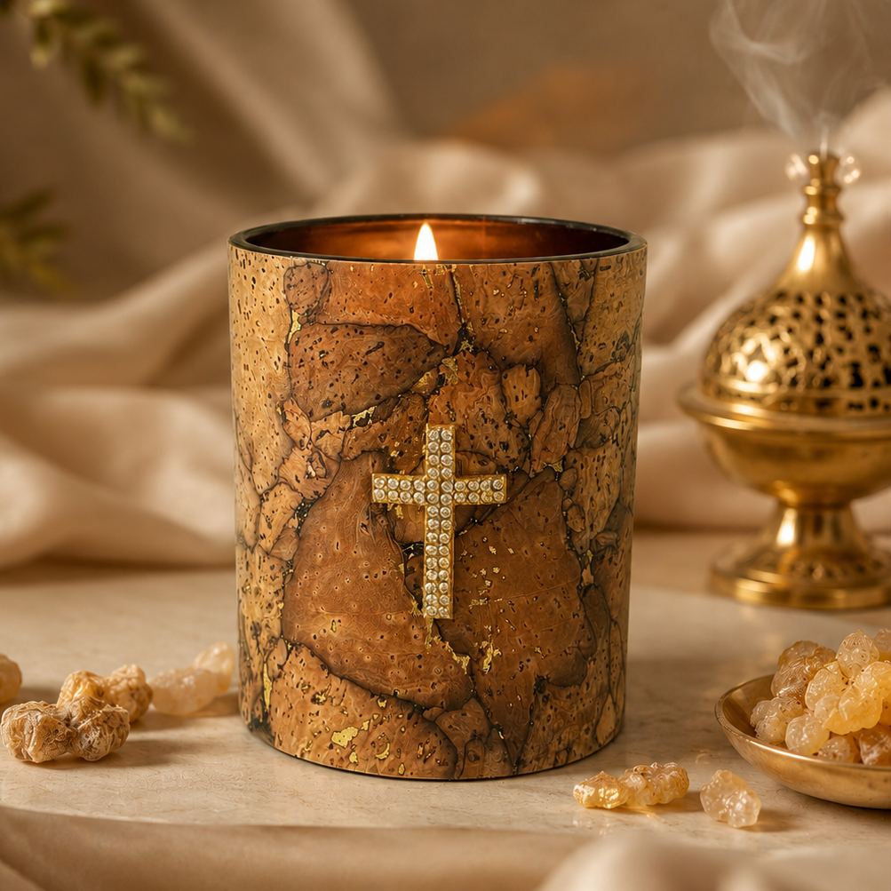 Livani/ Frankincense Scented Soy Wax Candle