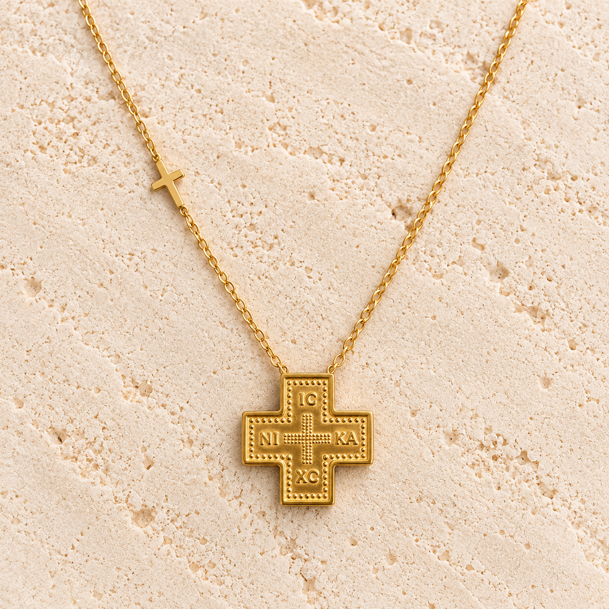 Stainless Steel Gold NIKA Necklace