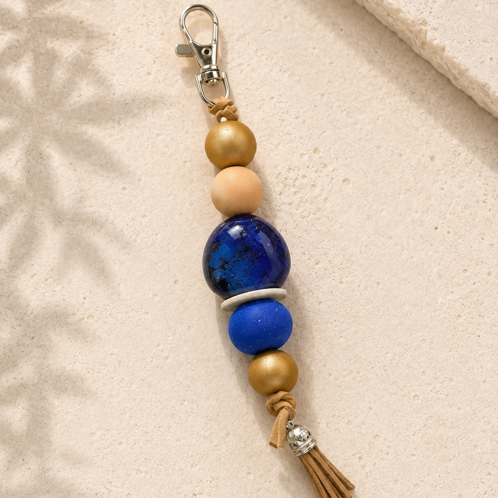 Beaded Keyring / Bag Charm