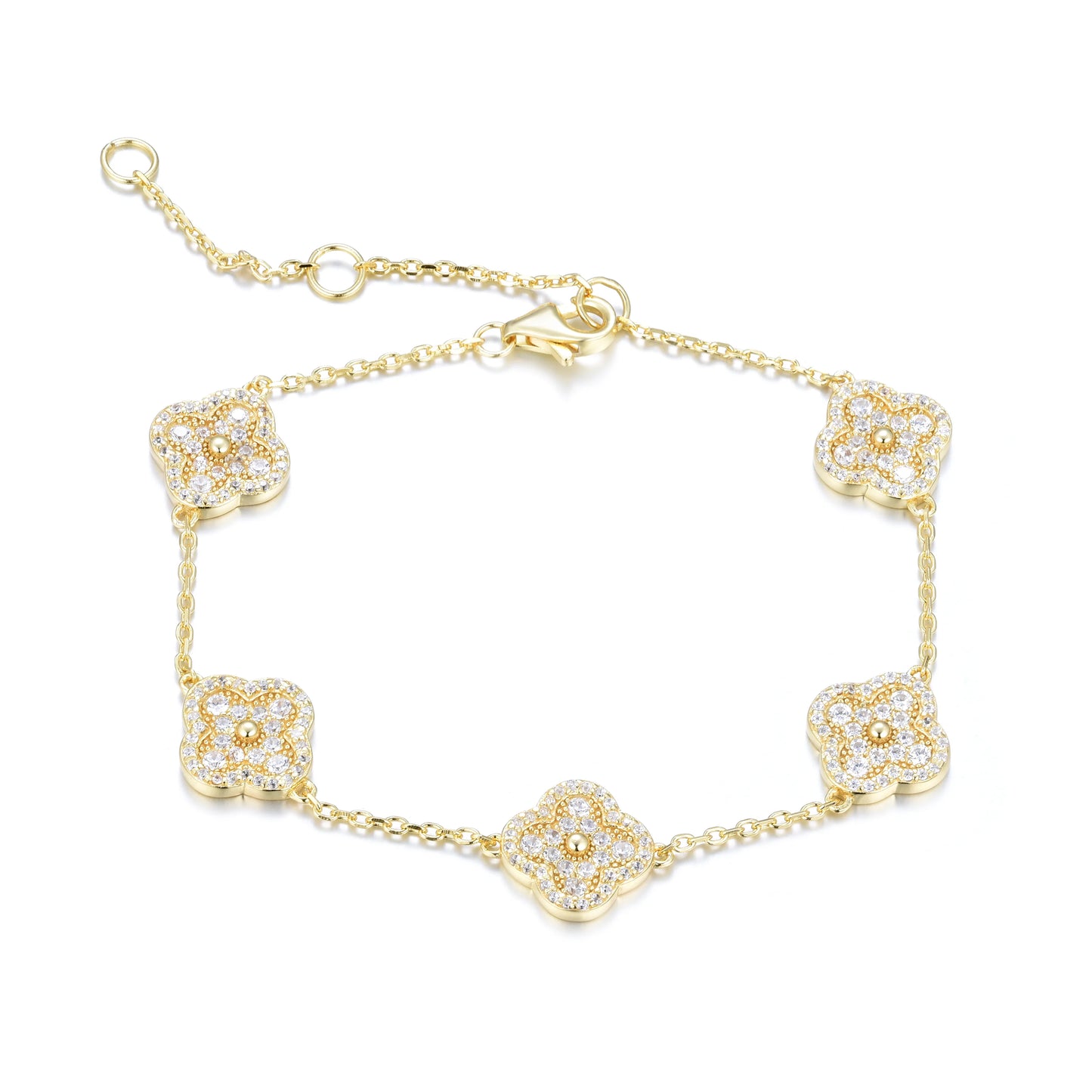 Arya Clover Gold Bracelet