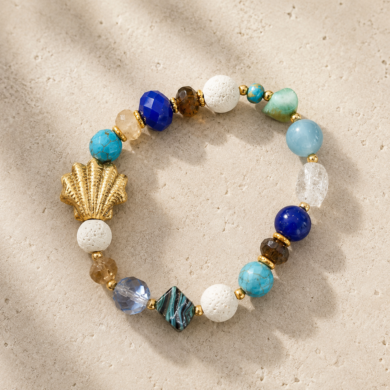 Seashell Beaded Bracelet
