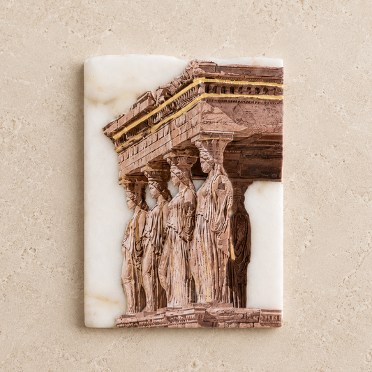 Caryatids of the Erechtheion Marble Piece with Stand
