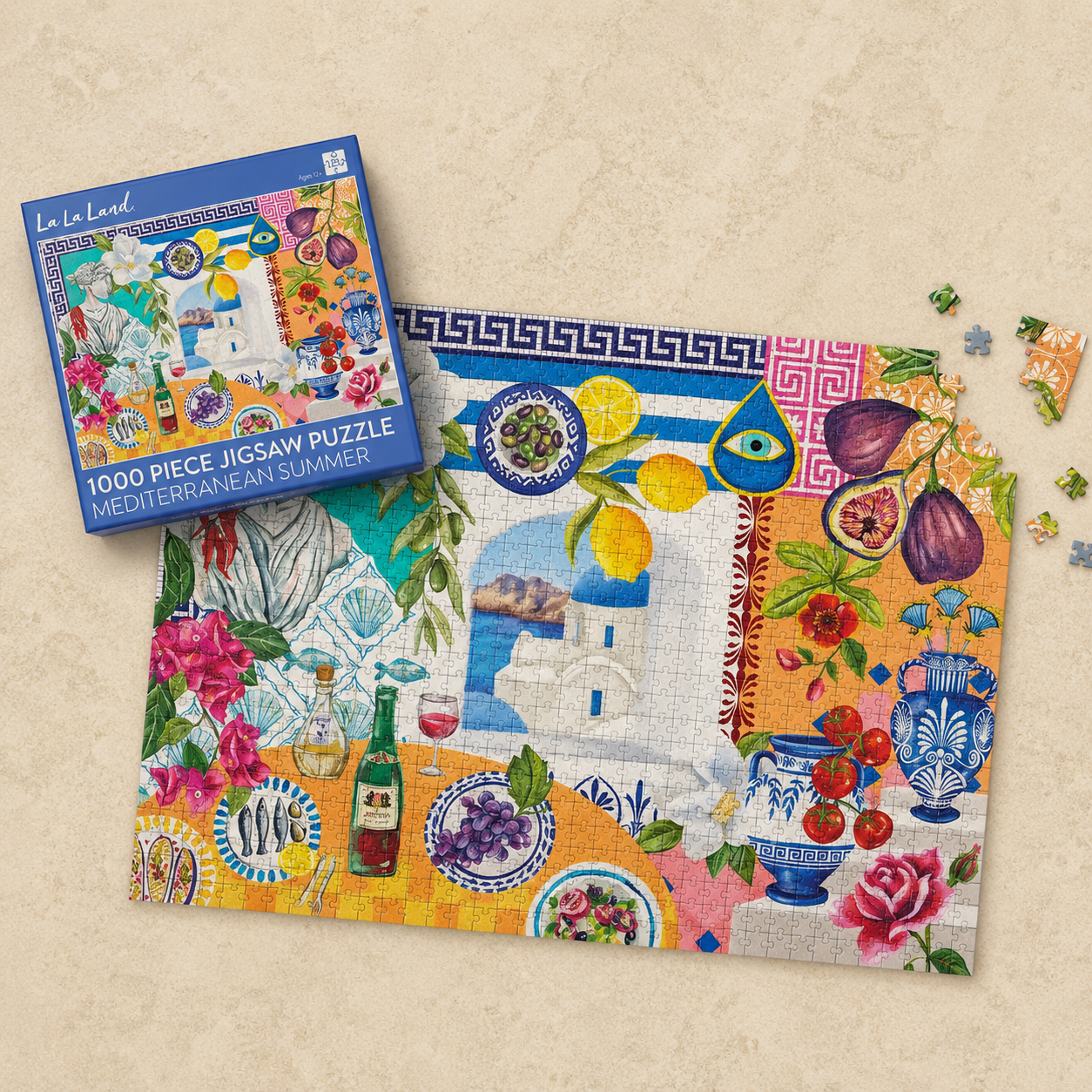 1000 Piece Jigsaw Puzzle Mediterranean Summer