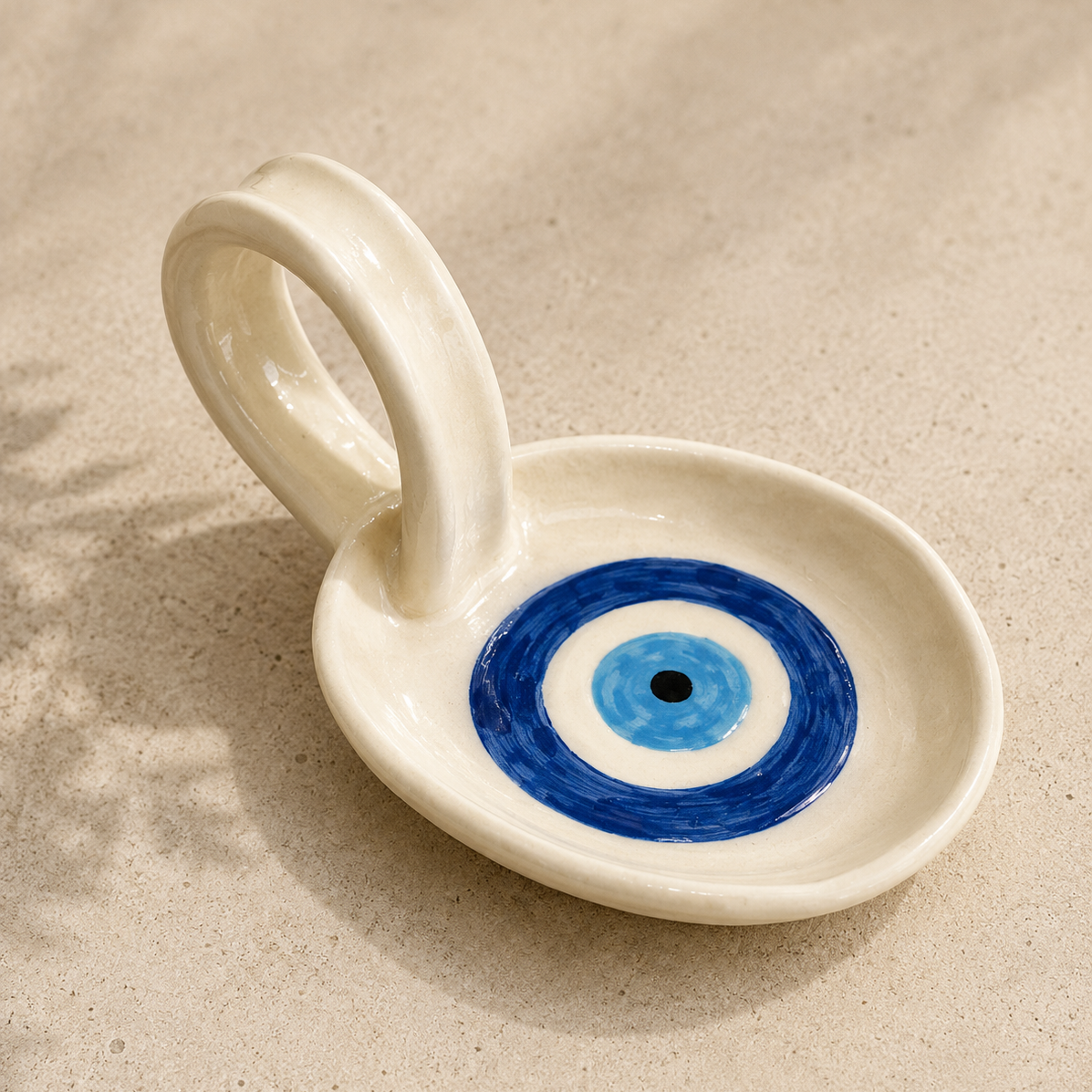 Small Ceramic Evil Eye Spoon Rest