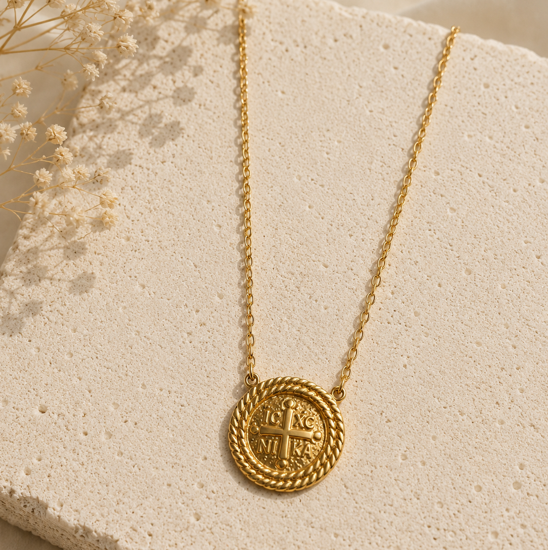 Nika Pendant Stainless Steel Necklace