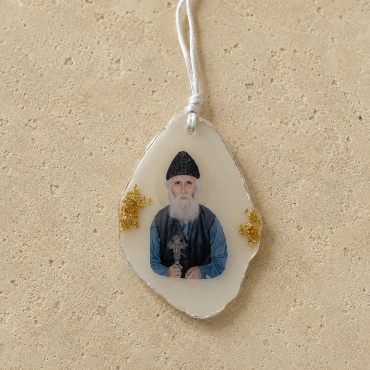 Saint Paisos Resin Icon Ornament