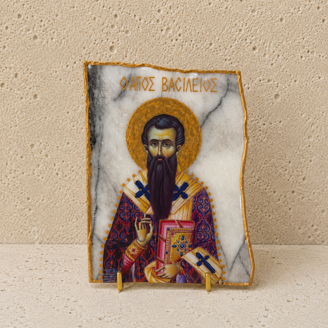 Saint Vasilios On Marble