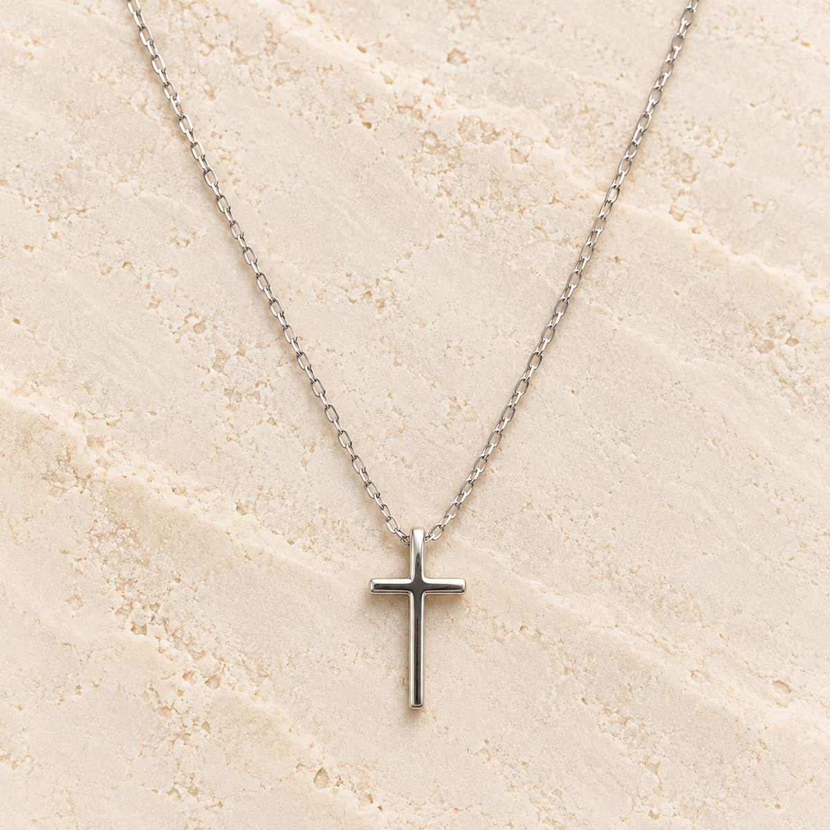 Hope Cross Silver Necklace