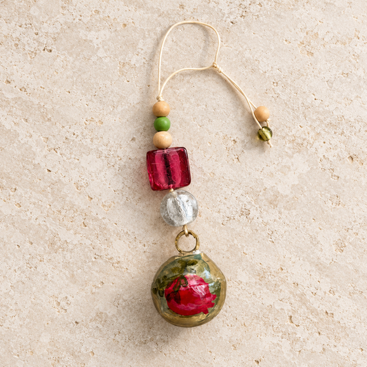 Pomegranate Festive Bell Ornament