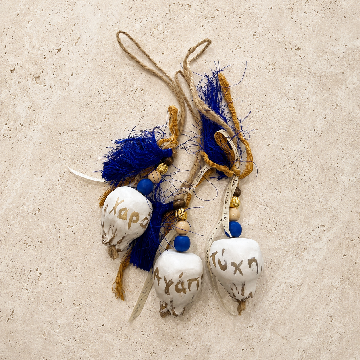 Ceramic Greek Garlic Ornament