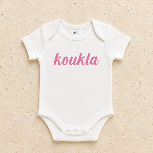 Koukla Baby Onesie Pink