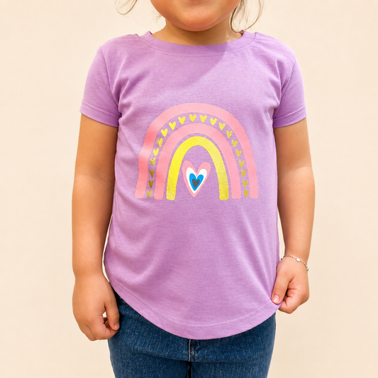 Rainbow Girls Tee Purple