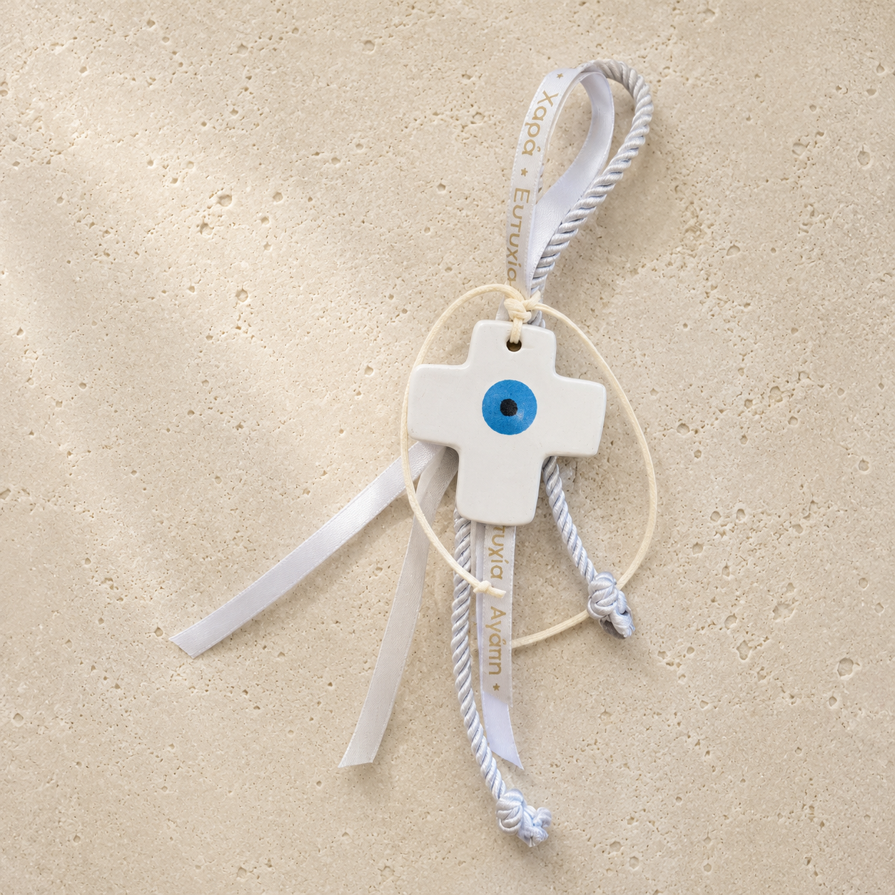 Mati Cross Ornament Silver