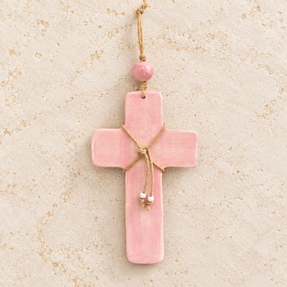 Pink Ceramic Cross