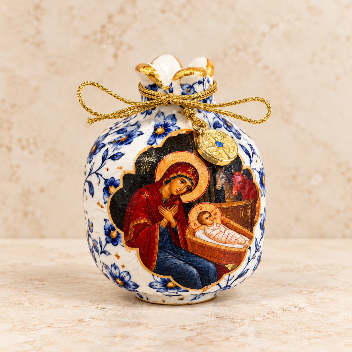 Mini Christmas Icon Pomegranate