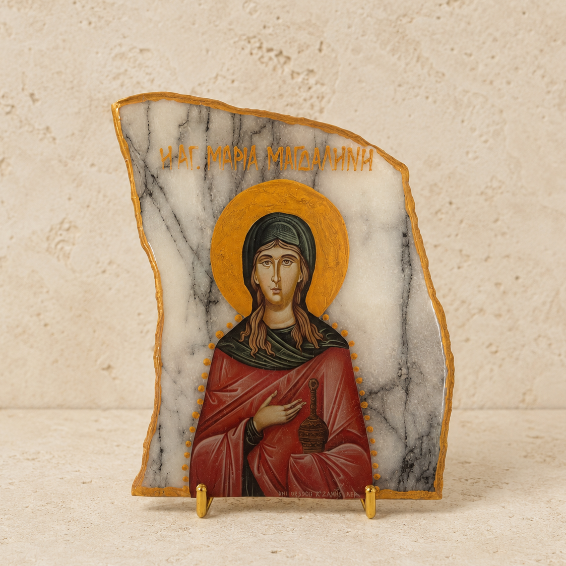 Saint Mary Magdeline Marble Icon