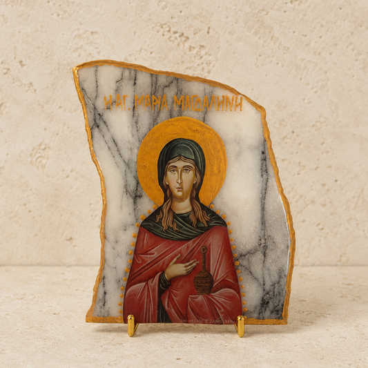 Saint Mary Magdeline Marble Icon