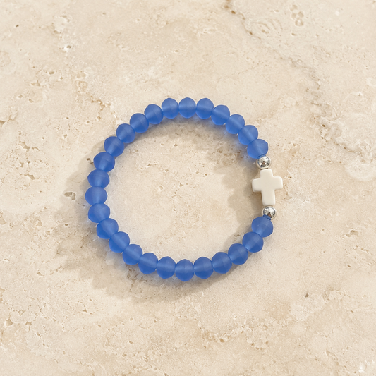 Children’s Cross Beaded Bracelet