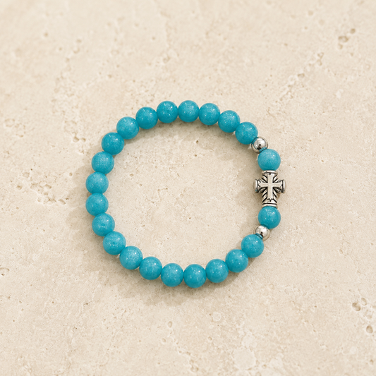 Children’s Cross Beaded Bracelet