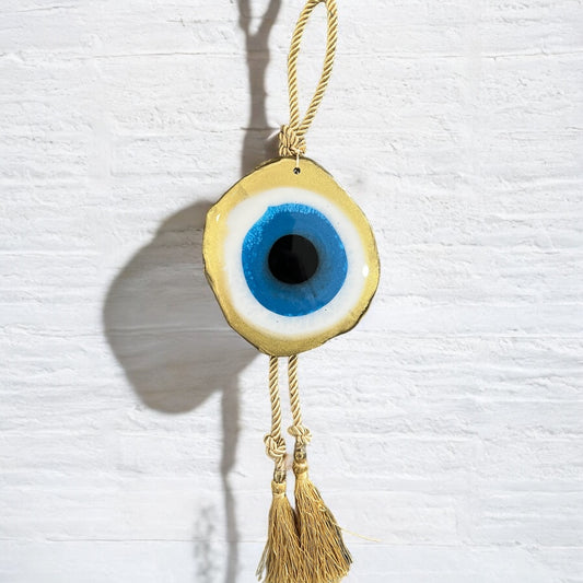 Gold Resin Evil Eye Wall-Art